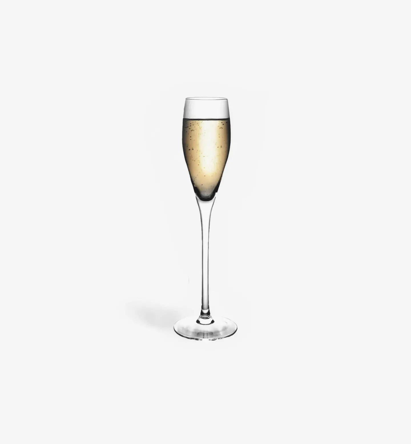 Verre à champagne classique 150 ml, design épuré et élégant. Parfait pour champagne, prosecco et vins pétillants lors de vos réceptions.