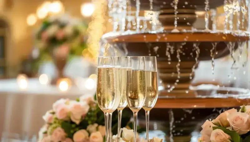 Verres à champagne pour un mariage élégant — Gustave Montclair