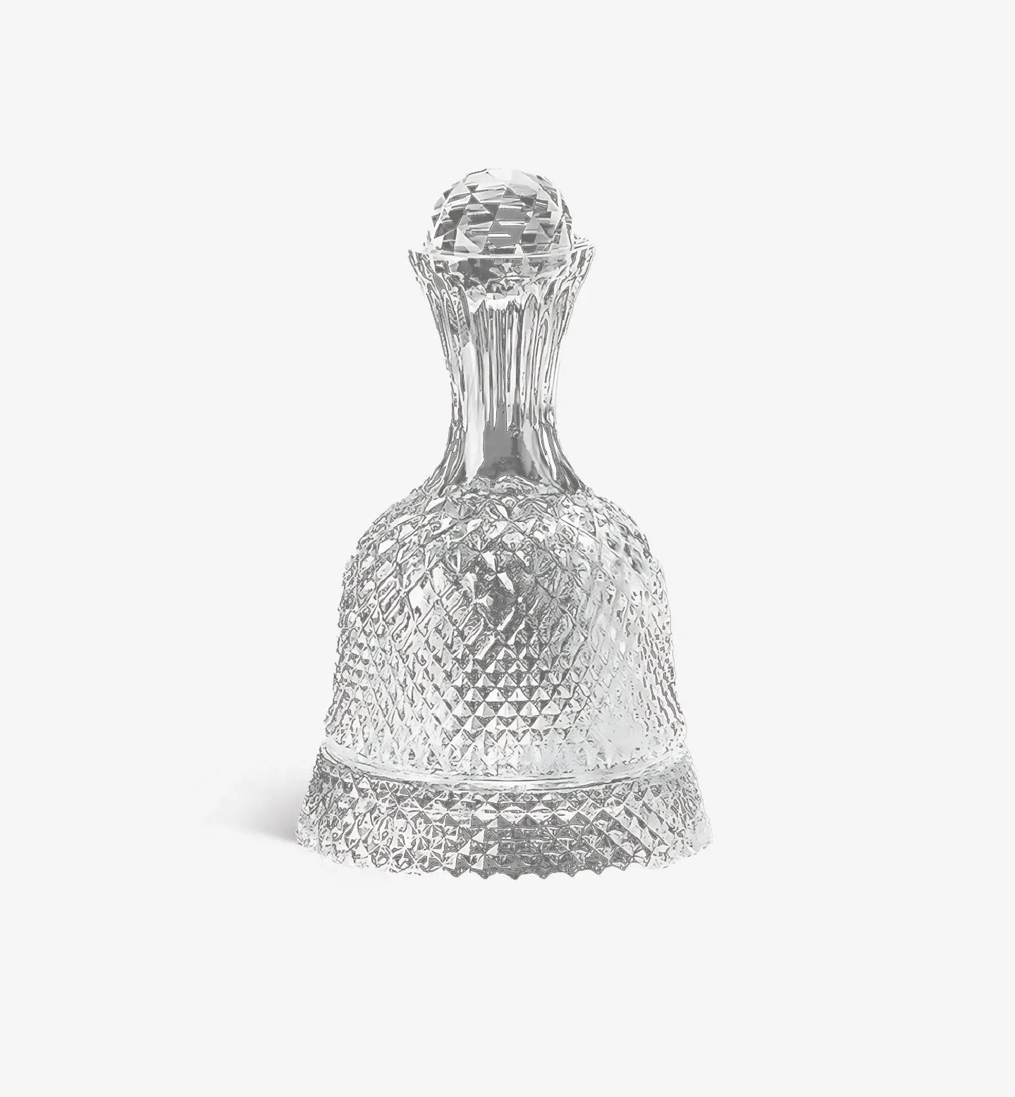 Carafe à vin rotative Orphée 1500 ml, verre résistant avec socle 360°, finitions dorées raffinées pour une oxygénation parfaite et un service prestigieux.