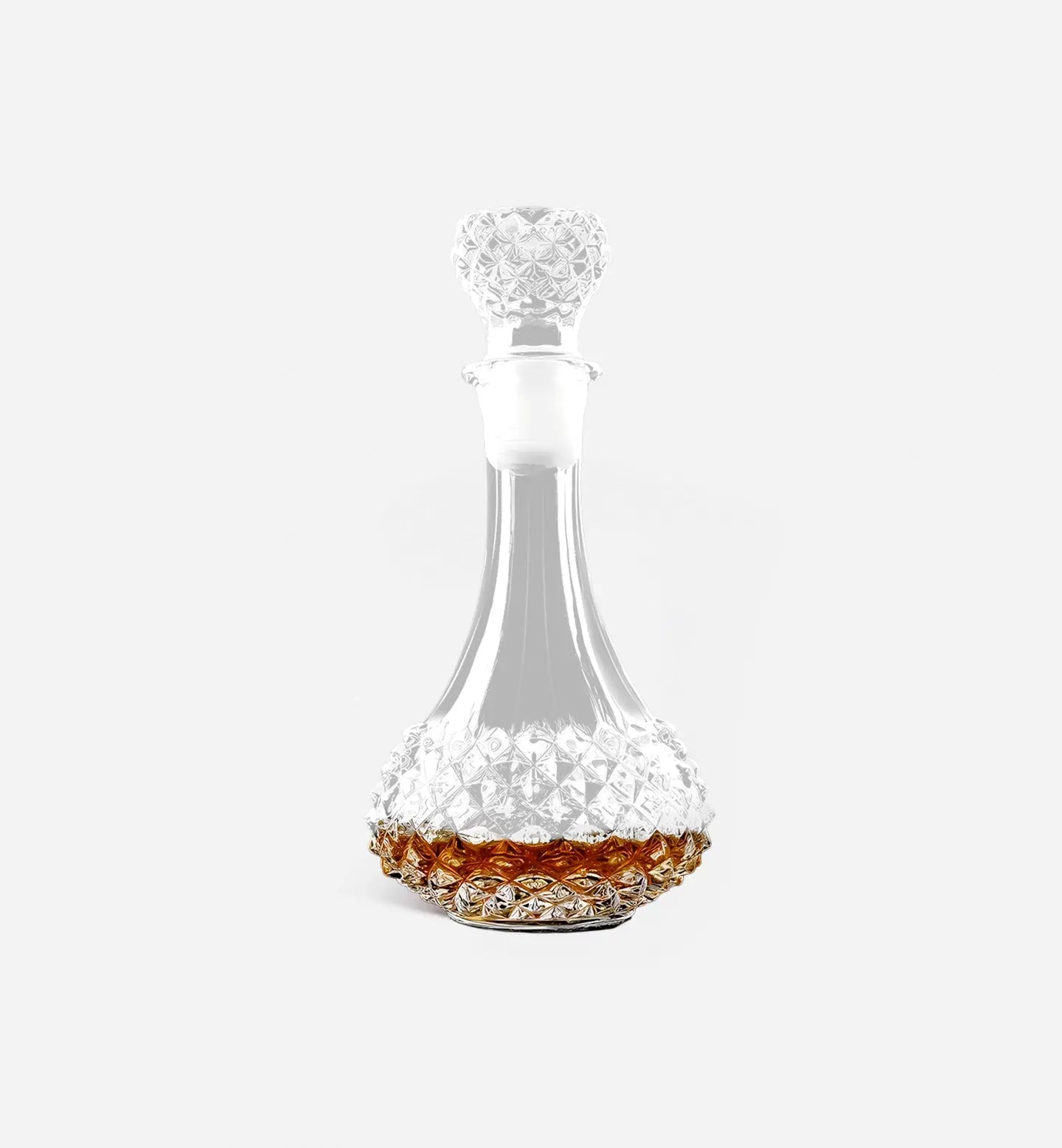 Carafe à whisky en cristal Cactus, 750 ml. Design raffiné avec damier en relief évoquant un cactus. Élégance unique pour vos meilleurs spiritueux.