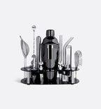 Kit Cocktail Noir Boston 750 ml avec support noir et accessoires professionnels. Élégance, performance et accessoires complets pour des cocktails d’exception.