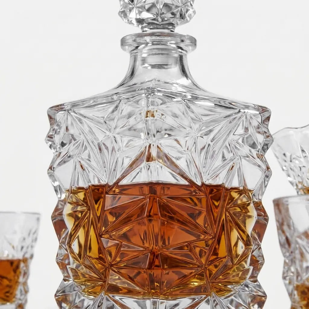 Juego de whisky de cristal – Pack Origami