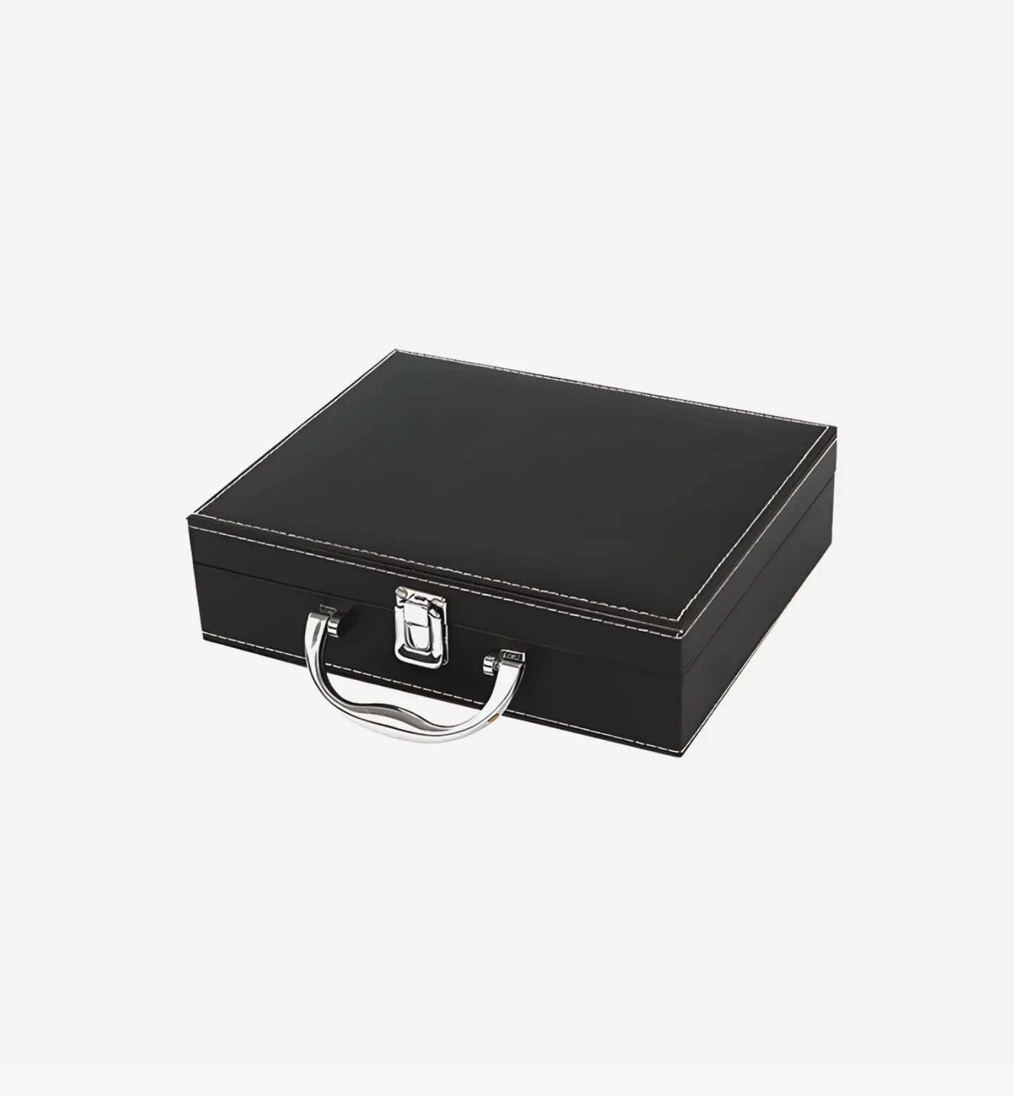 Pack sommelier complet dans une mallette noir élégante. Tire-bouchon à levier, thermomètre, bouchons, stop-goutte… Idéal pour ouvrir et servir vos vins avec style. Fermé