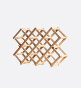 Range bouteilles 10 Brut en bois, vue de face sur fond blanc
