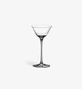 Verre à cocktail Calice 100 ml, design contemporain, vue de face sur fond blanc