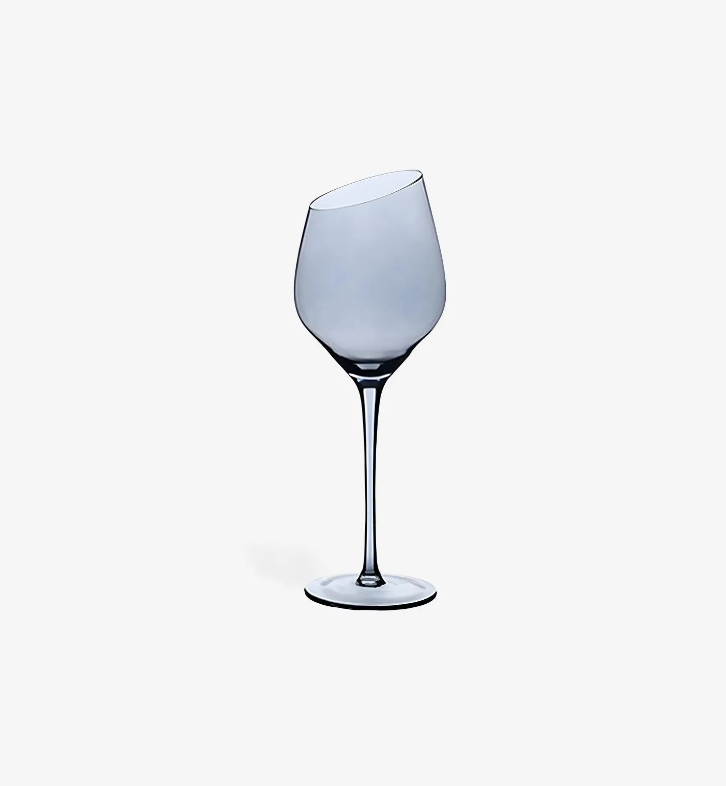 Verre à vin gris fumé 150 ml avec coupe asymétrique, design moderne et raffiné. Parfait pour des apéritifs élégants ou un service distingué.

