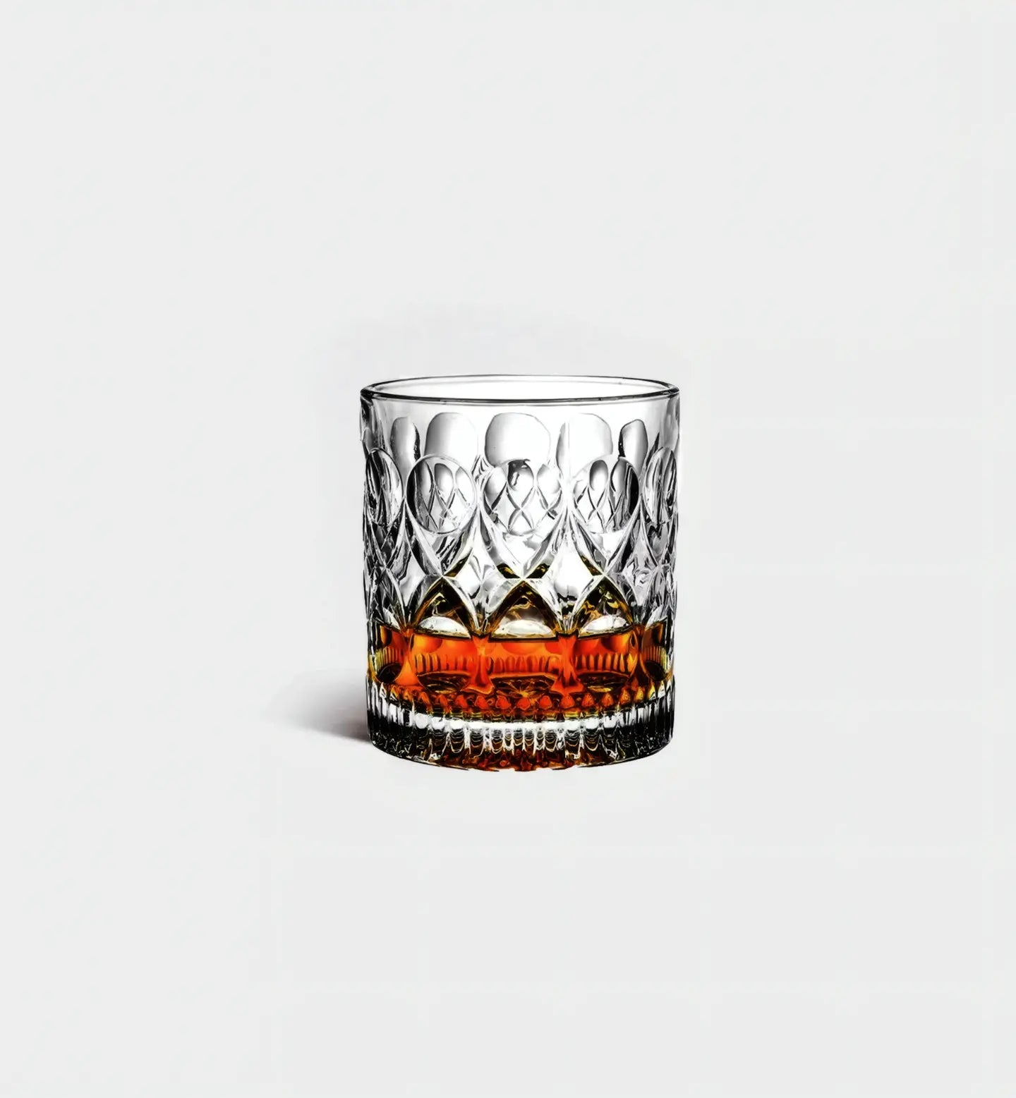Verre à whisky 270 ml au motif goutte abstrait, alliant élégance et texture pour sublimer chaque dégustation de spiritueux raffinés.