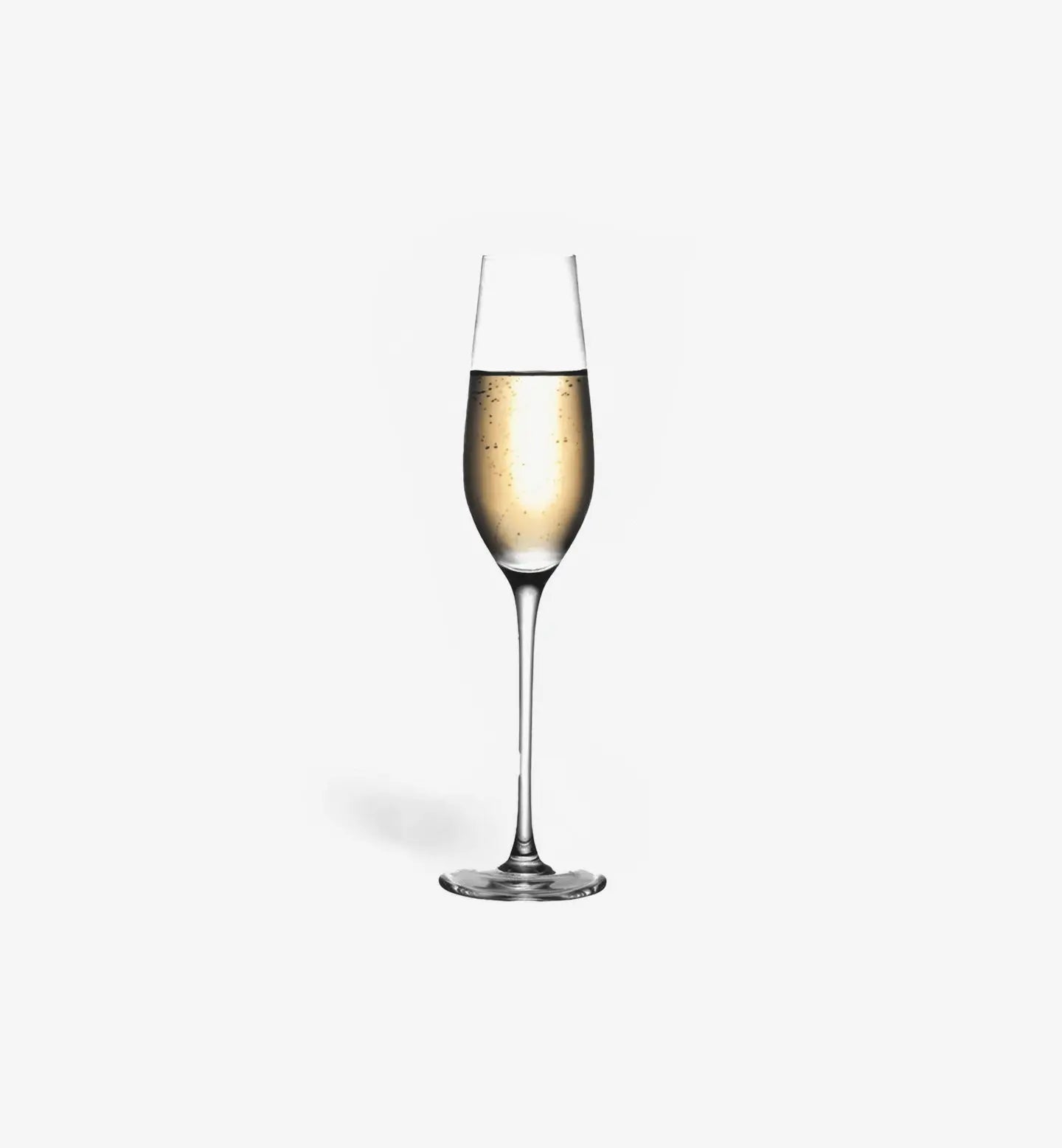 Verre à champagne 230 ml, raffiné et élancé. Idéal pour sublimer bulles et effervescence lors de vos soirées élégantes.