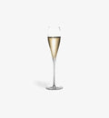 Flûte à champagne Eden 200 ml, silhouette élancée, vue de face sur fond blanc