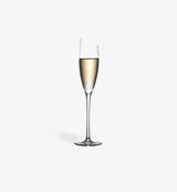 Flûte à champagne Lame 195 ml, silhouette élancée, vue de face sur fond blanc