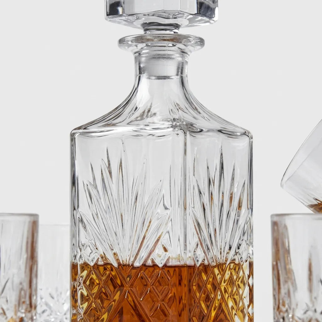 Juego de whisky de cristal – Vintage
